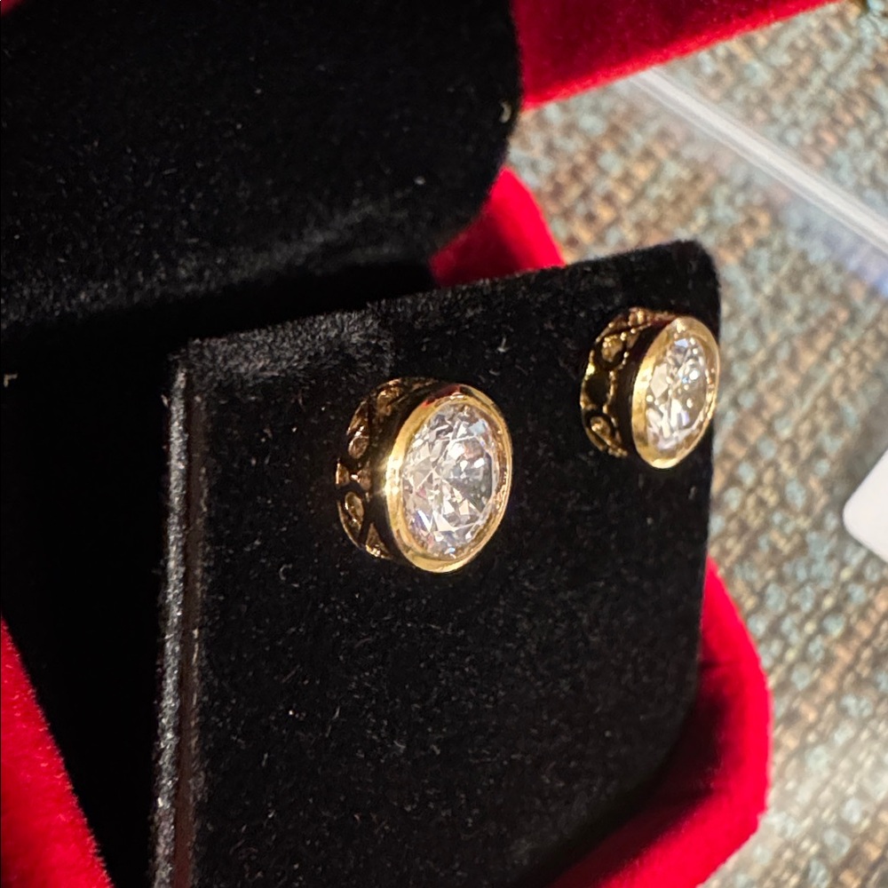 3063 Swarovski Crystal Elements Post Earrings - image 2